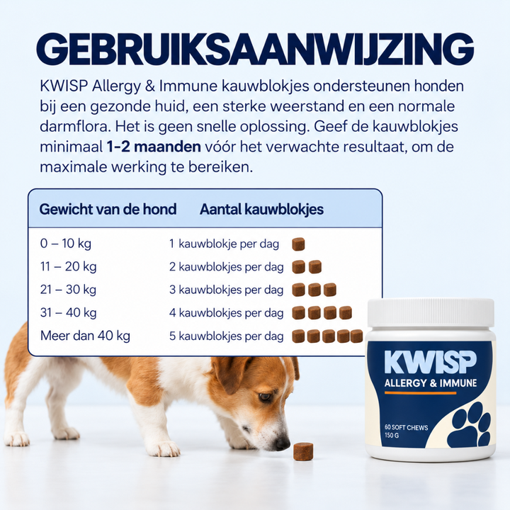 Voor honden die blijven krabben, likken of bijten