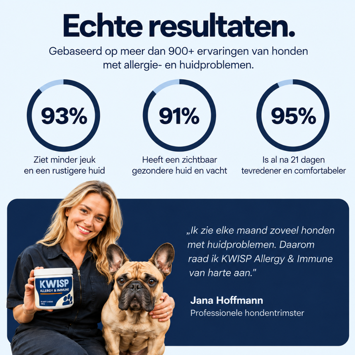 Voor honden die blijven krabben, likken of bijten